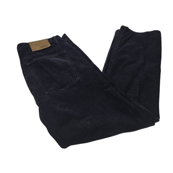 Peter Manning NYC Corduroy Chino Pants Navy Tapered USA Made Preppy 36x28 - Picture 1 of 12